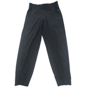 Athleta Womens Brooklyn Jogger Pants Petite 6P Black Lightweight Pockets 25"
